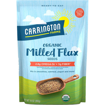 Carrington Farms Organic Milled Flax Seed, Gluten Free, Usda Organic, 14 Ounce