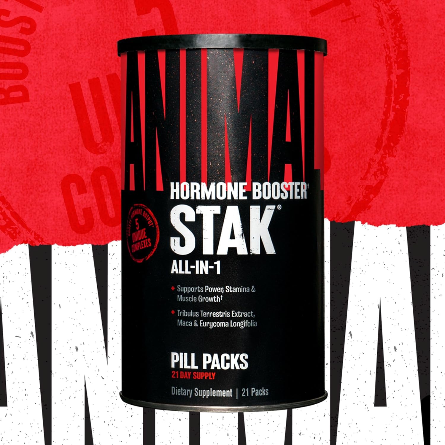 Animal Stak – Complete Natural Hormone Booster Supplement With Tribulus – Natural Testosterone Booster For Athletes – Contains Estrogen Blockers – 1 Month Cycle : Health & Household