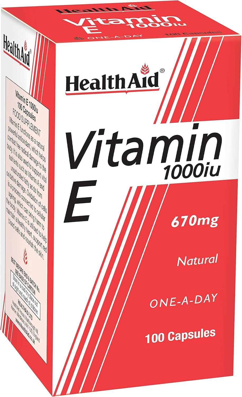 Healthaid Vitamin E 1000Iu - 100 Capsules