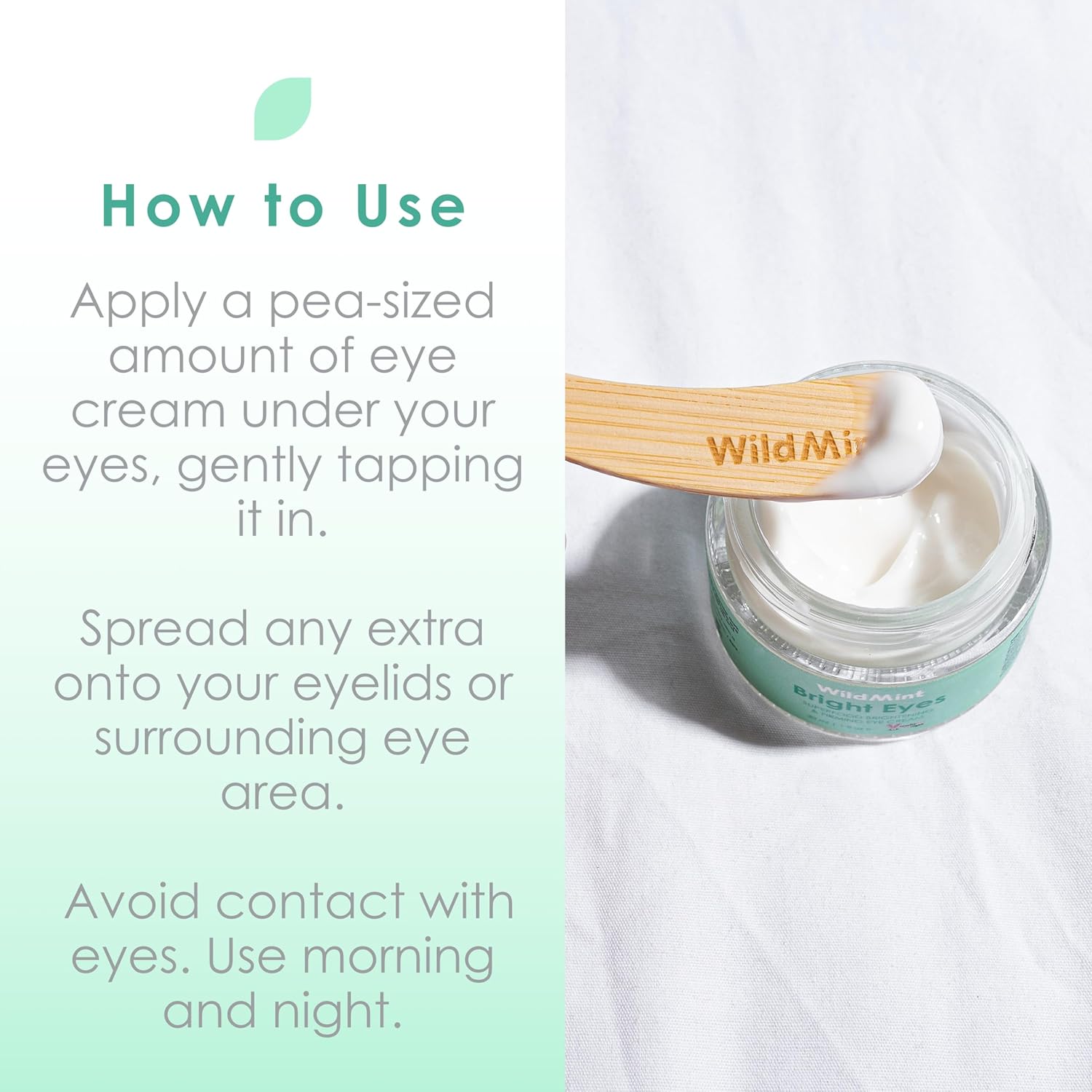 WildMint Bright Eyes Cream with Hyaluronic Acid | Brightening & Firming Eye Cream for Sensitive, Dry, Mature Skin | Reduces Dark Circles & Puffiness | UK Made Vegan & Cruelty-Free Skincare | 30ml : Amazon.co.uk: Beauty