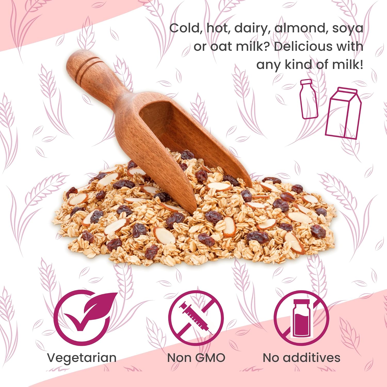 Mornflake - Crunchy Orchard Granola. 1x 500g Sachets Bags. High Fibre Granola Cereal Multipack, Breakfast Cereal with Sultanas & Dried Apple Slices Mix, All Natural Ingredients (Pack of 1) : Amazon.co.uk: Grocery