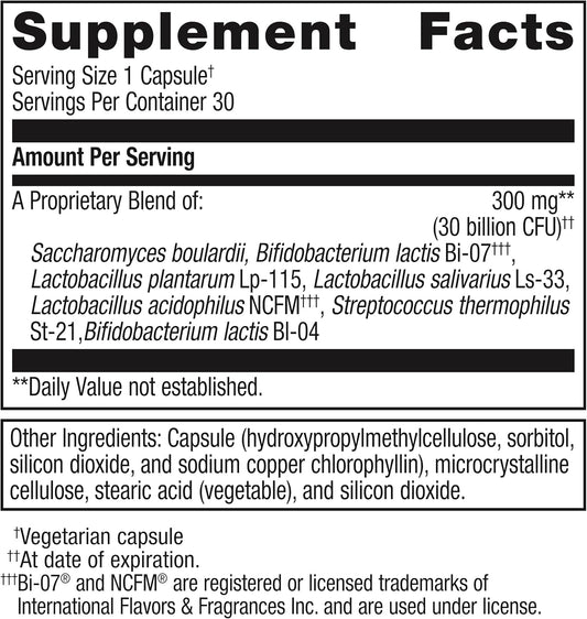 Metagenics Ultraflora Spectrum Probiotic - Digestive & Immune Health Supplement* - Daily Probiotic - Non-Gmo & Gluten-Free - 30 Capsules