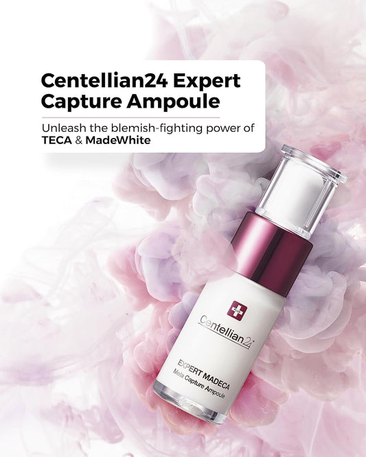 Centellian 24 Set - Expert Ampoule (Season 1, 0.2Fl Oz X 8 Pcs X 2 Sets) + Madeca Cream (Season 4, 1.7+1.7Fl Oz) - Serum, Soothing, Even Tone, Moisturizer, Korean Skin Care. Teca, Centella Asiatica