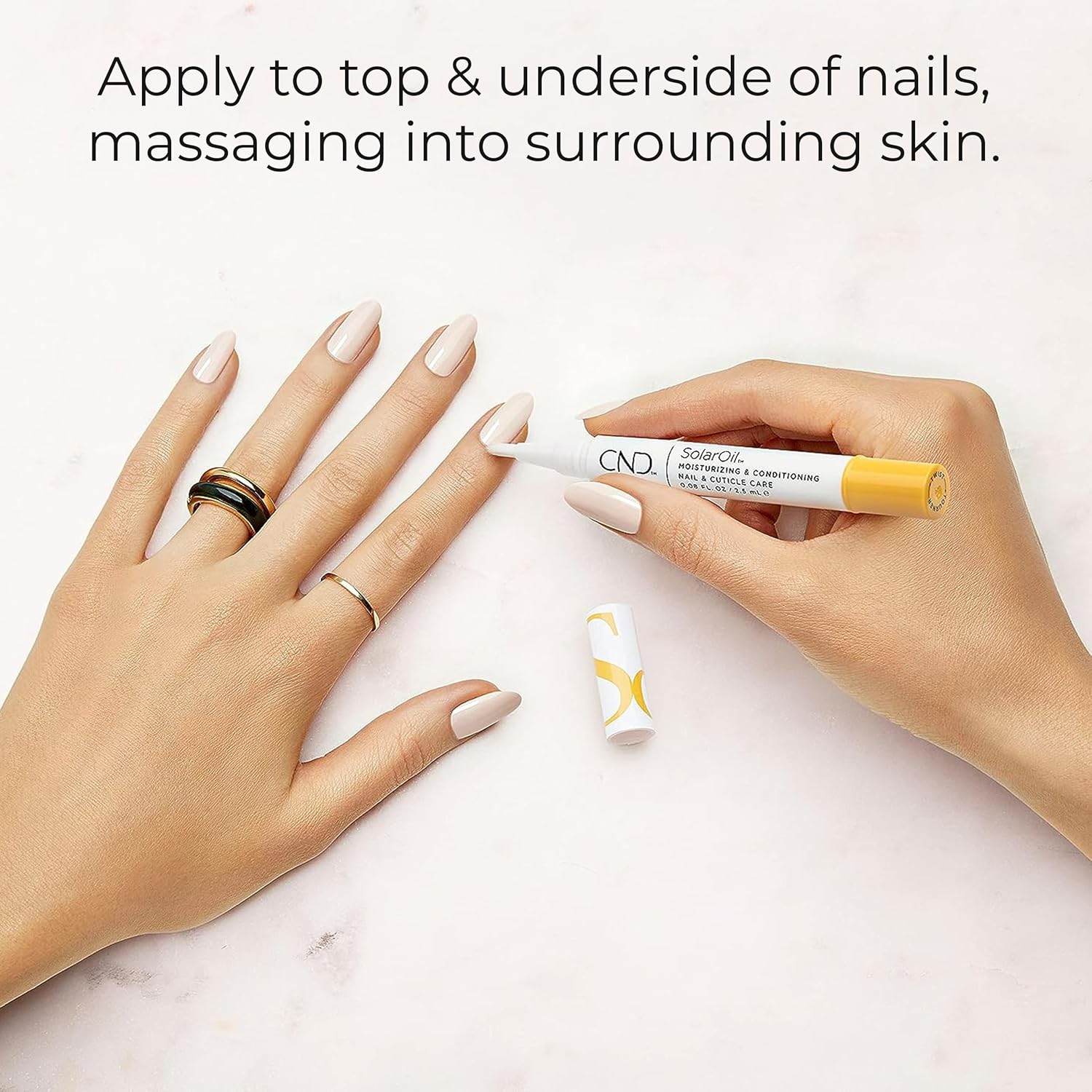 Cnd Solar Oil & Rescuerxx Nail And Cuticle Care, Cuticle Oil Pen, Keratin Treatment Pen, On-The-Go, Travel-Sized Beauty, A Highly Effective New Treatment That Repairs Damaged Nails : Beauty & Personal Care