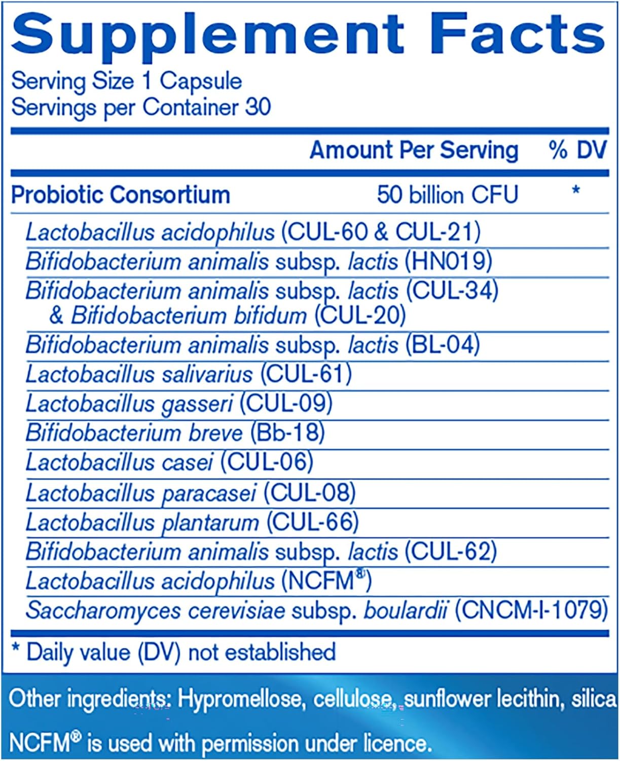 Pharmax Hlc Multi Strain 50 | Probiotic Supplement To Support Gut Flora | 30 Capsules : Health & Household