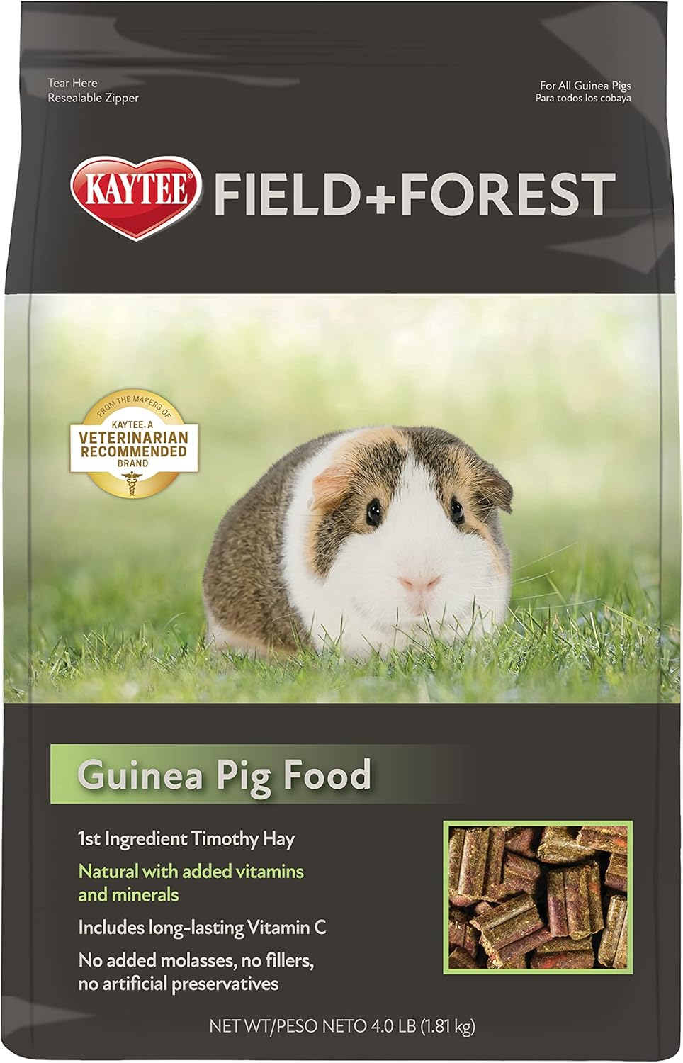 Kaytee Field+Forest Guinea Pig Food 4 Pounds