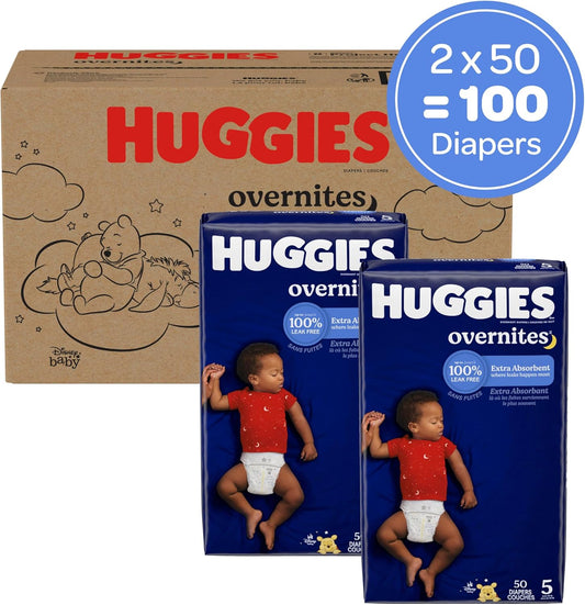 Huggies Overnites Size 6 Overnight Diapers (35+ Lbs), 36 Ct