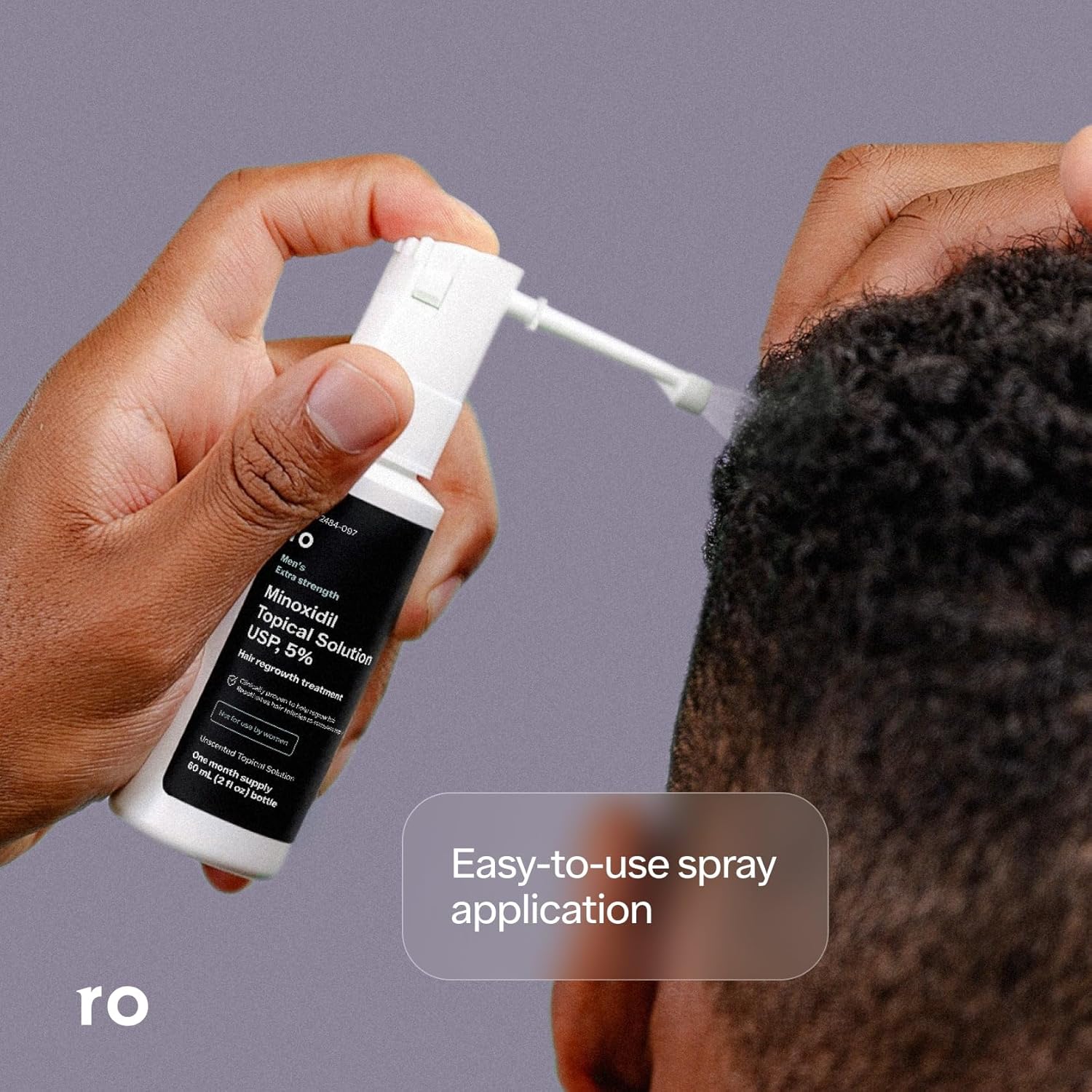 Roman Men'S Topical Hair Regrowth Treatment Spray | 5% Minoxidil Solution, Clinically Proven For Thinning Hair, Easy To Use, Unscented | 3-Month Supply : Beauty & Personal Care