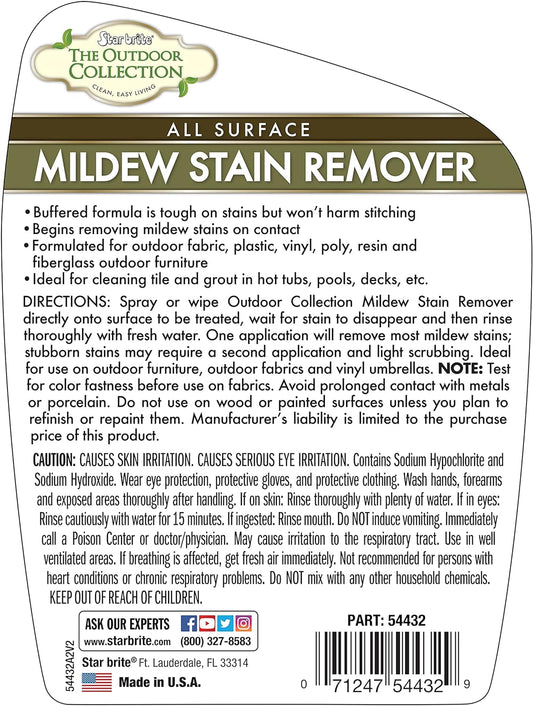 STAR BRITE The Outdoor Collection Mildew Stain Remover - 32 OZ (54432)