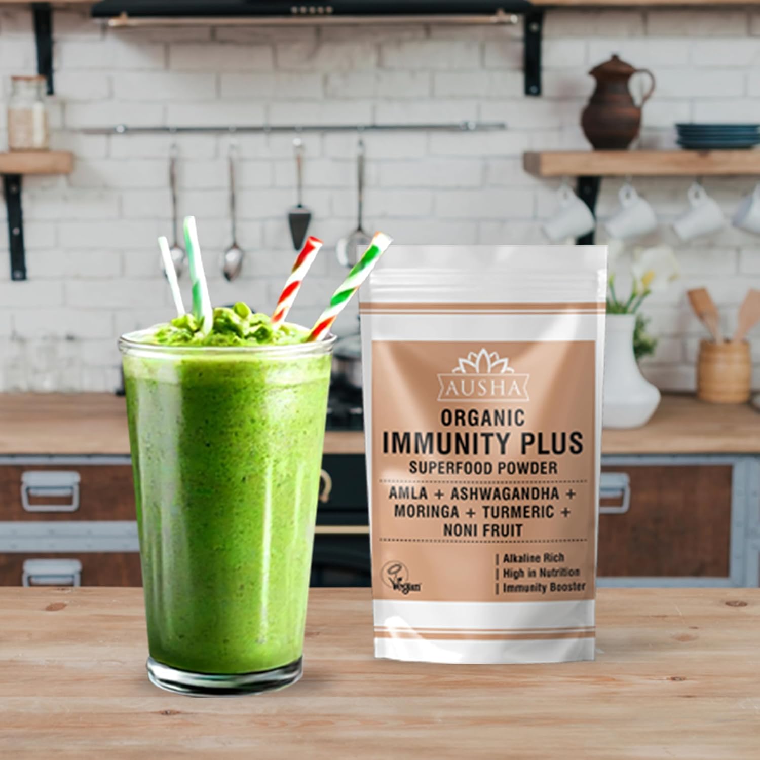 Ausha Organic Moringa Leaf Powder 500g - UK Certified Organic by Soil Association : Amazon.co.uk: Grocery