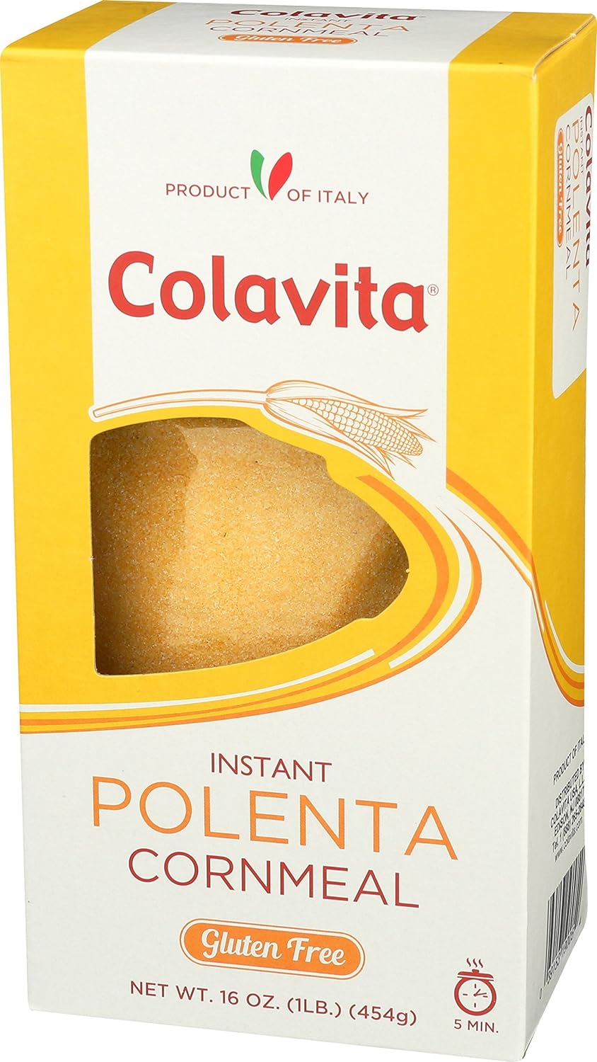 Colavita Instant Polenta Cornmeal, 16 Ounce (Pack of 6) : Corn Meals : Grocery & Gourmet Food