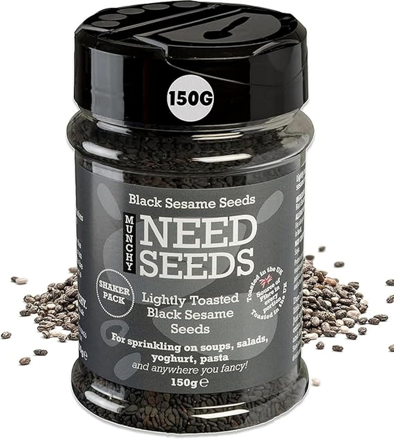Munchy Seeds Lightly Toasted Black Sesame Seeds 150G