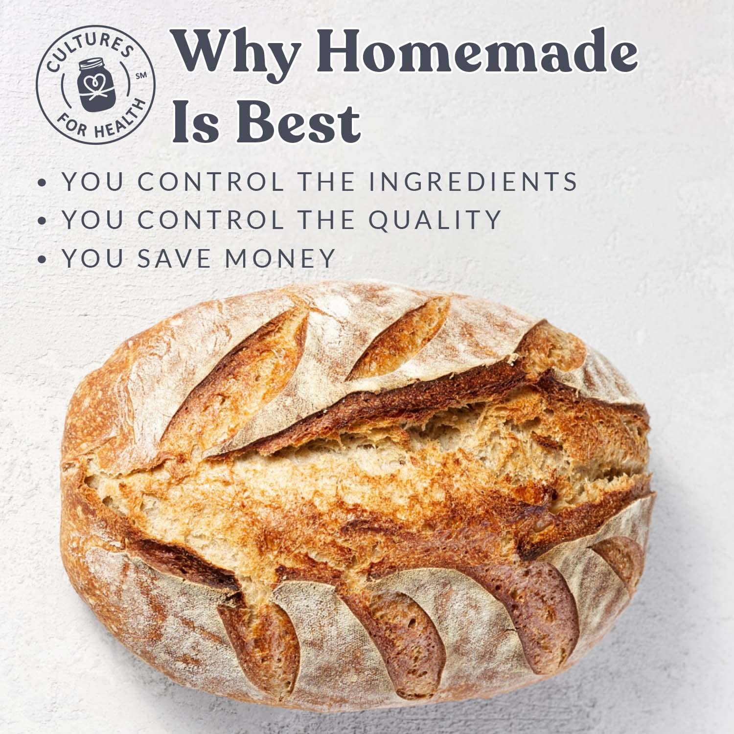 Cultures for Health Whole Wheat Sourdough Starter | Dehydrated Heirloom Culture for DIY Artisan Bread | Perfect for Muffins, Pancakes, Whole Wheat Pasta, & More | Non-GMO Prebiotic Sourdough Bread : Grocery & Gourmet Food