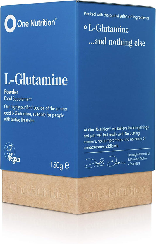 One Nutrition L-Glutamine - Highly Purified Amino Acid - No Fillers - No Binders - Sportsnutrition Supplement - 150G Powder