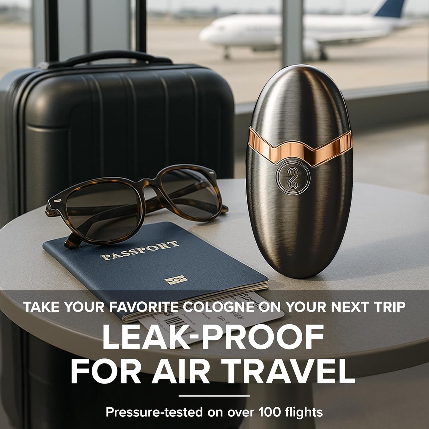 Travalo Perfume Pod Pearl Elegance - High Definition Mini Pump Spray - Portable Travel Perfume Atomizer - Tsa Approved, Leaf-Proof, Airtight - Reusable And Easy Fill - Dark Grey 1.7Oz