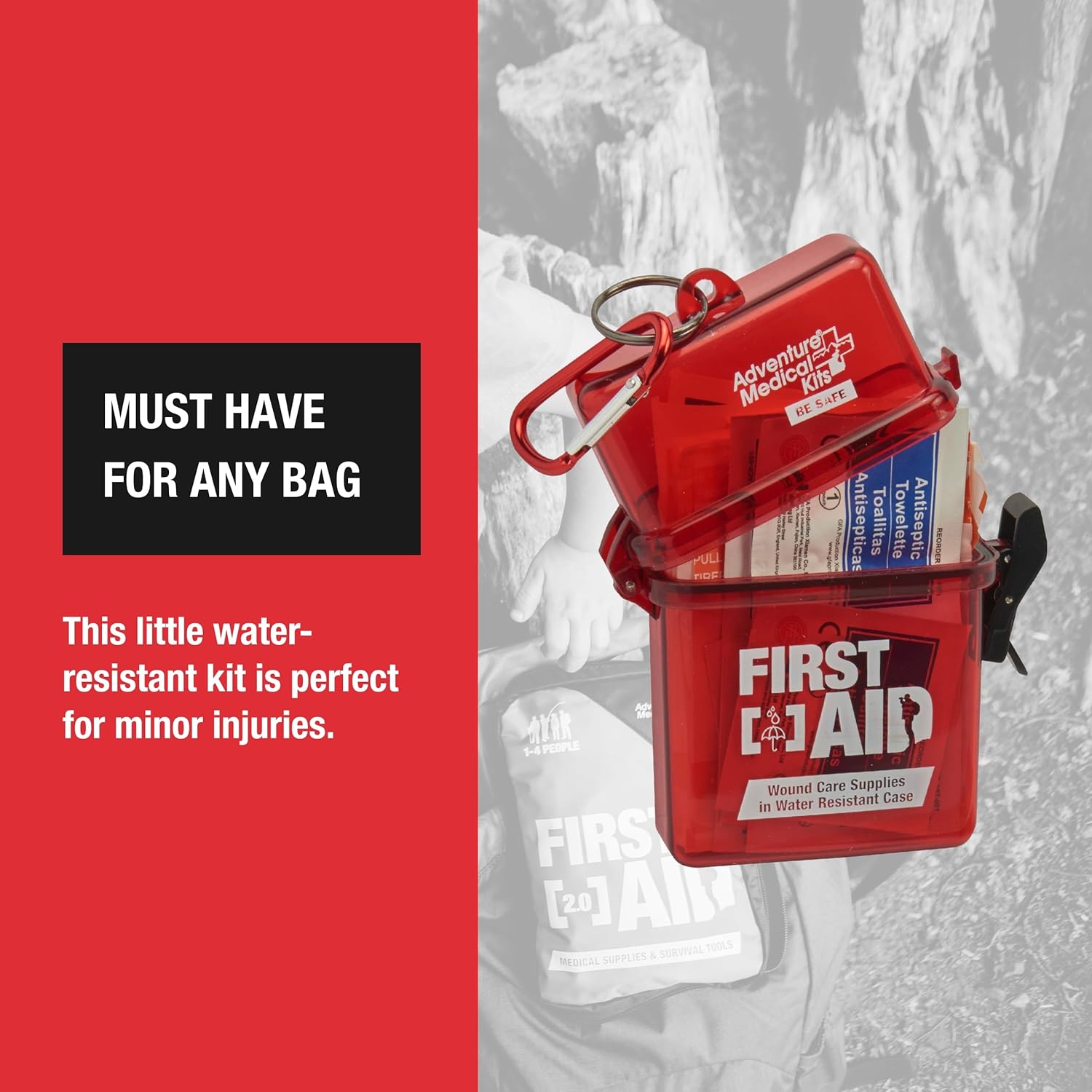 Adventure Medical Kits First Aid, Water-Resistant Kit - (Pack of 2) : Health & Household