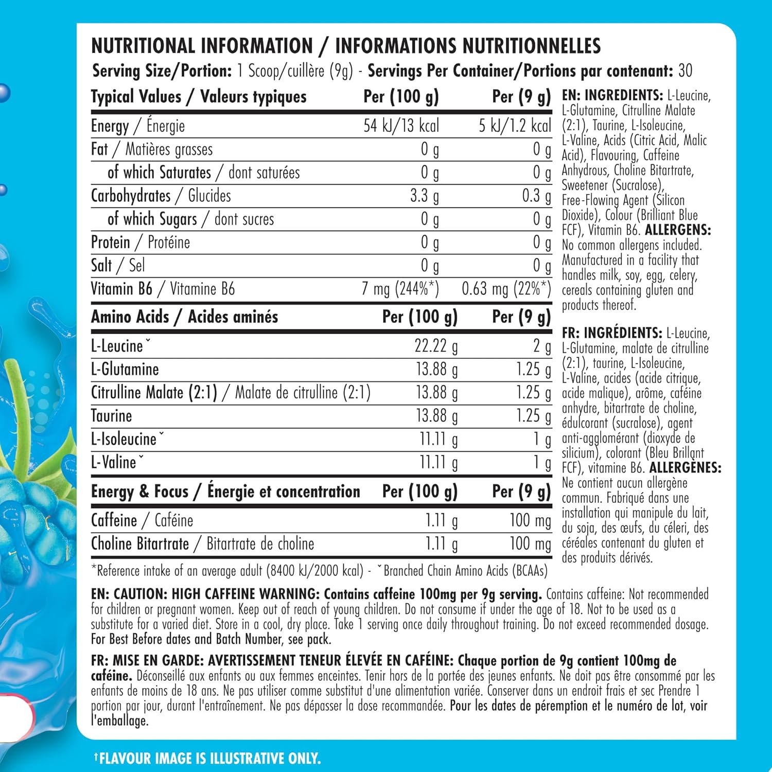 Applied Nutrition BodyFuel Amino's - Amino Acids Supplement, EAA Essential Amino Acids Powder, Muscle Fuel & Recovery (270g - 30 Servings) (Blue Raspberry) : Amazon.co.uk: Health & Personal Care