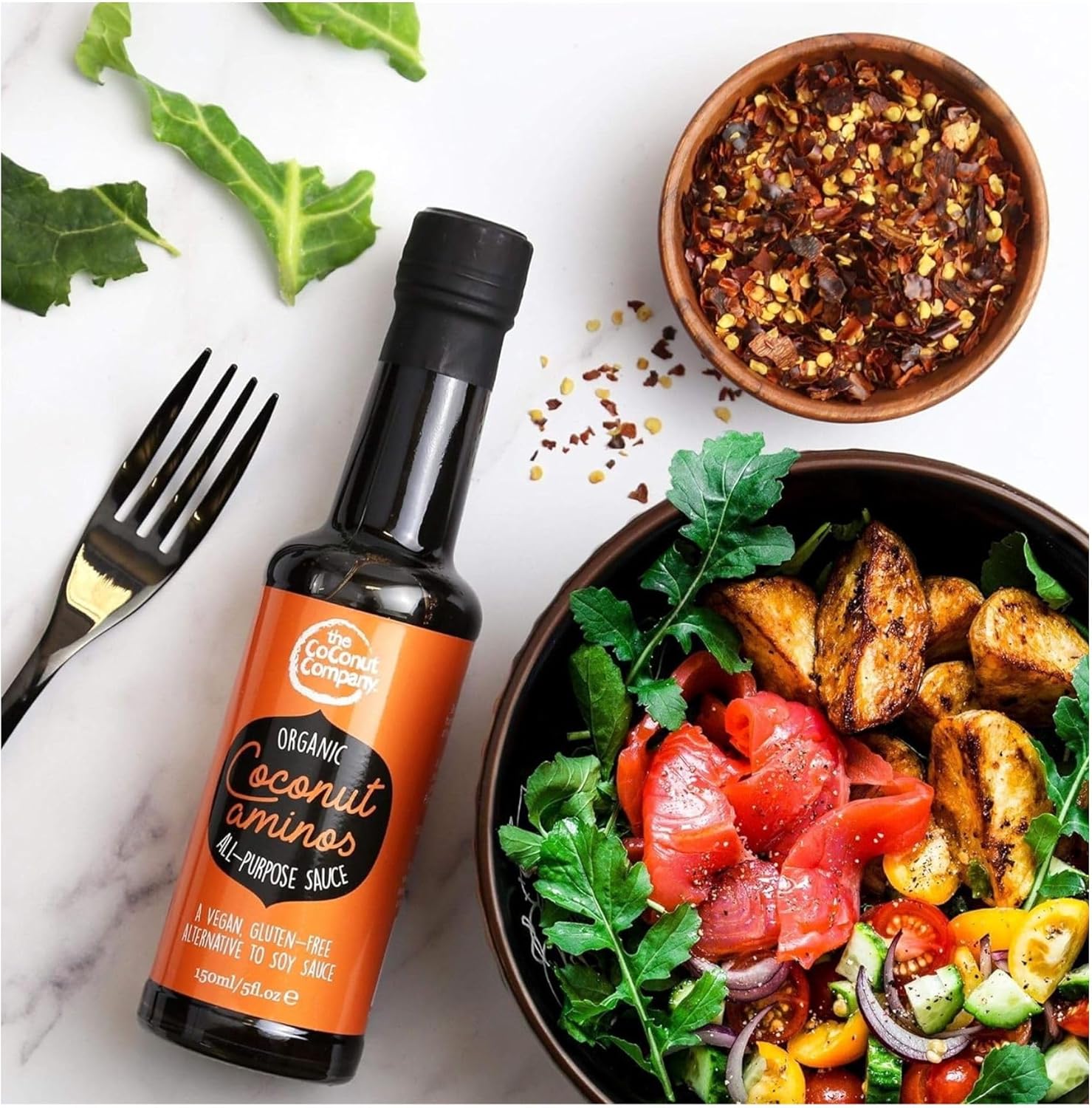 Organic Coconut Aminos - Vegan, Gluten-Free, Raw, Soy-Free, Amino acids, Naturally Fermented, Low Salt, Coconut Seasoning, Soy Sauce Alternative (160ml x1) : Amazon.co.uk: Grocery