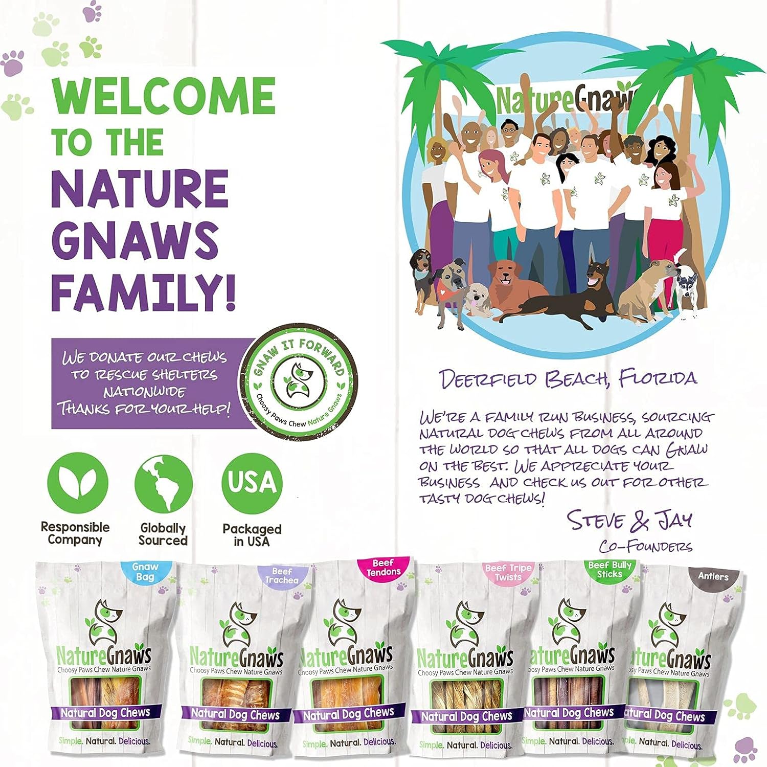 Nature Gnaws Variety Pack for Small Dogs (12 Count) - Bully Sticks, Beef Tendons and Tripe Twists for Dogs - Natural Long Lasting Beef Dog Chew Bones - Rawhide Free