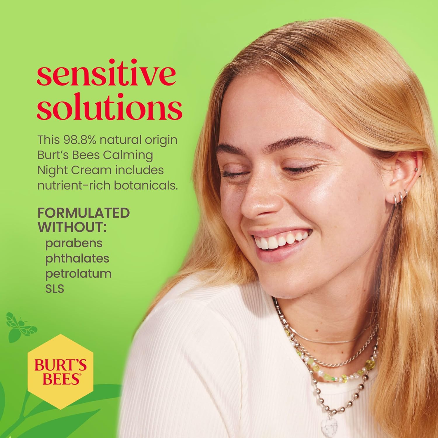 Burt's Bees Sensitive Night Face Cream, 50g : Amazon.co.uk: Beauty