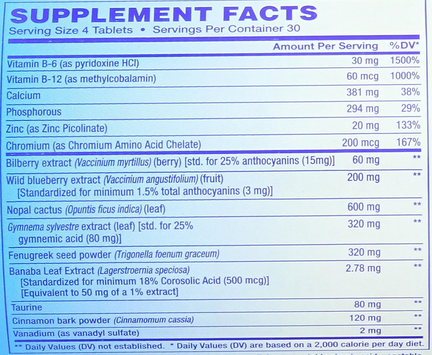 Sugar Balance - 120 Tabs : Health & Household