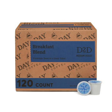 Day To Day 120-Count Breakfast Blend Medium Roast Single Serve Coffee Pods For K-Cup Keurig Brewers