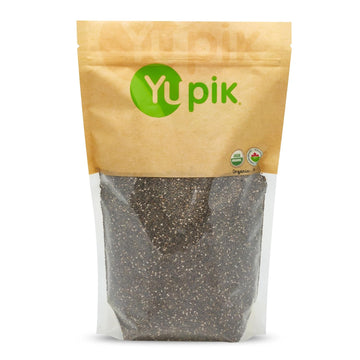 Yupik Organic Raw Black Chia Seeds, 2.2 Lb, Non-Gmo, Vegan, Gluten-Free, Pack Of 1