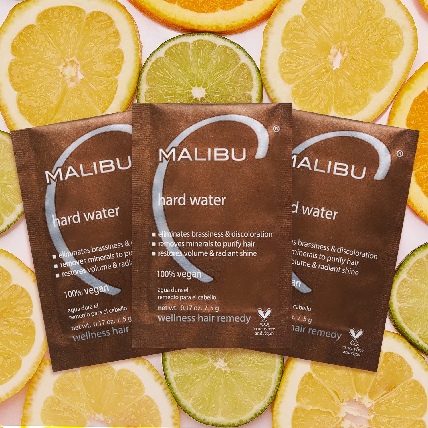 Malibu C Hard Water Wellness Hair Remedy (3 Packets) + B5 Scalp Revitalizer Mist (8 oz) - Remove Impurities & Restore Scalp Moisture - Protects and Soothes Sensitive Scalp with Vitamin C & Allatonin : Beauty & Personal Care