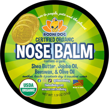 Bodhi Dog Nose Balm | Moisturizes & Soothes Dry Noses | Protect & Restore Cracked & Chapped Dog Noses | Usda Certified Organic Nose Balm For Dogs & Cats (Nose Balm, 2 Oz)