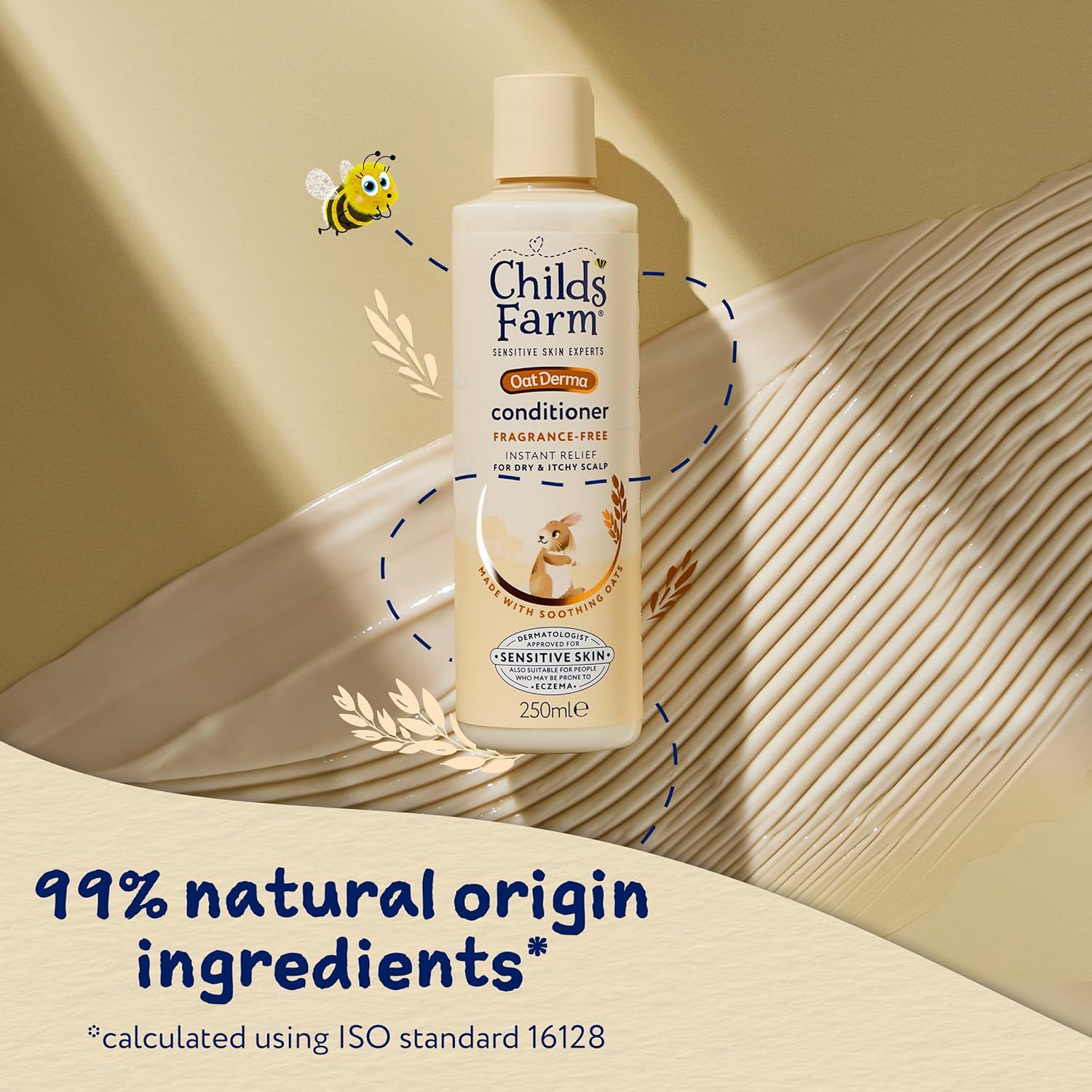Childs Farm OatDerma Hair Conditioner, Fragrance and Tear Free, Soothing for Sensitive Skin and Scalp, Baby, Kids, 250ml : Amazon.co.uk: Beauty