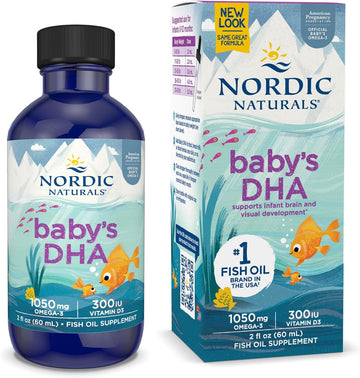 Nordic Naturals Baby’s DHA, Unflavored - 2 oz - 1050 mg Omega-3 + 300