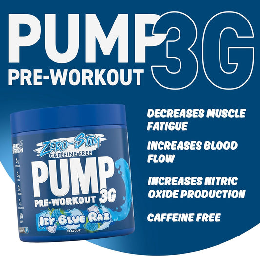 Applied Nutrition Pump 3G Pre Workout - Energy, Focus & Performance (375G - 25 Servings) (Fruit Burst)