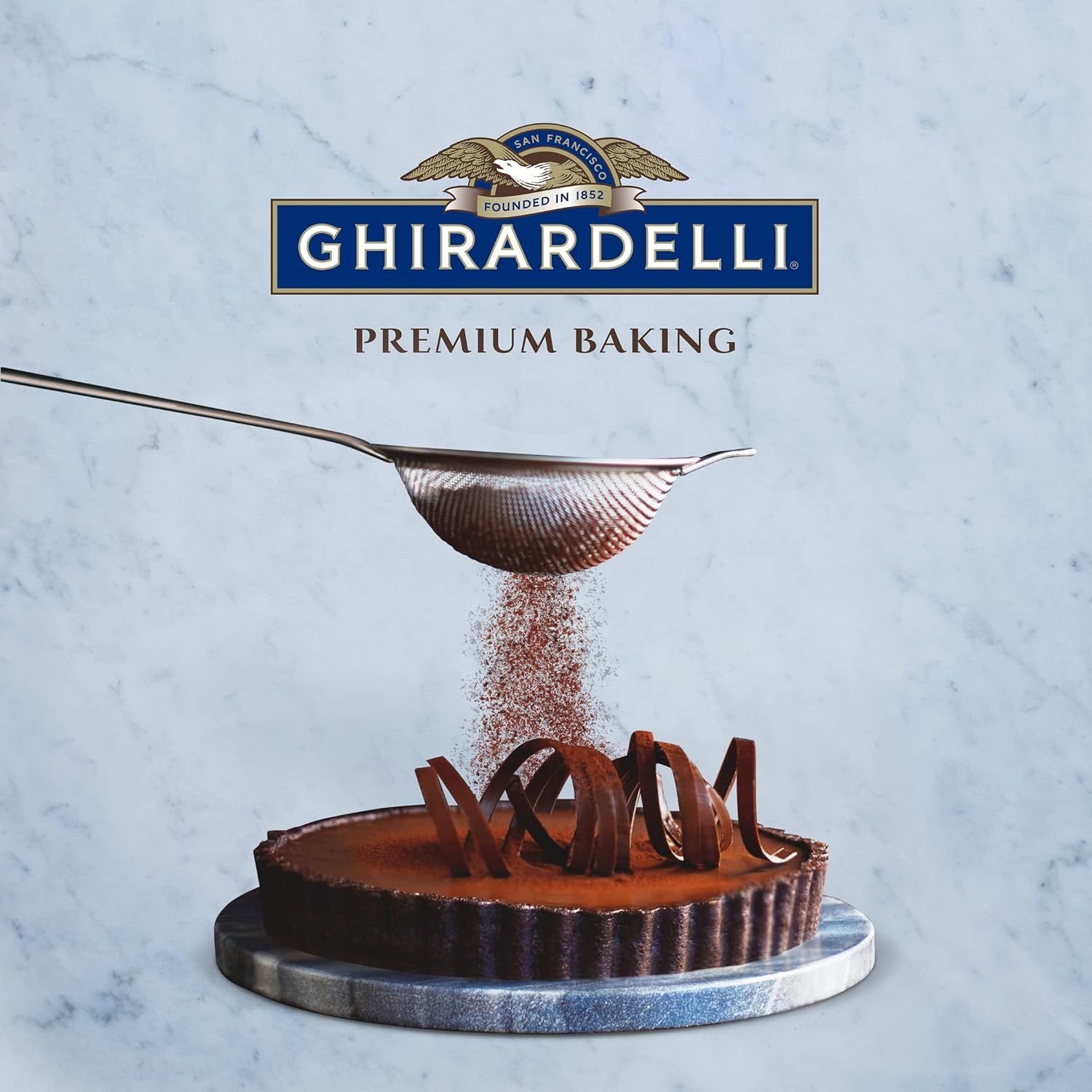 Ghirardelli Unsweetened Cocoa Powder Pouch 8 Ounce (Pack of 3) with Limited Edition Measuring Spoon : Grocery & Gourmet Food