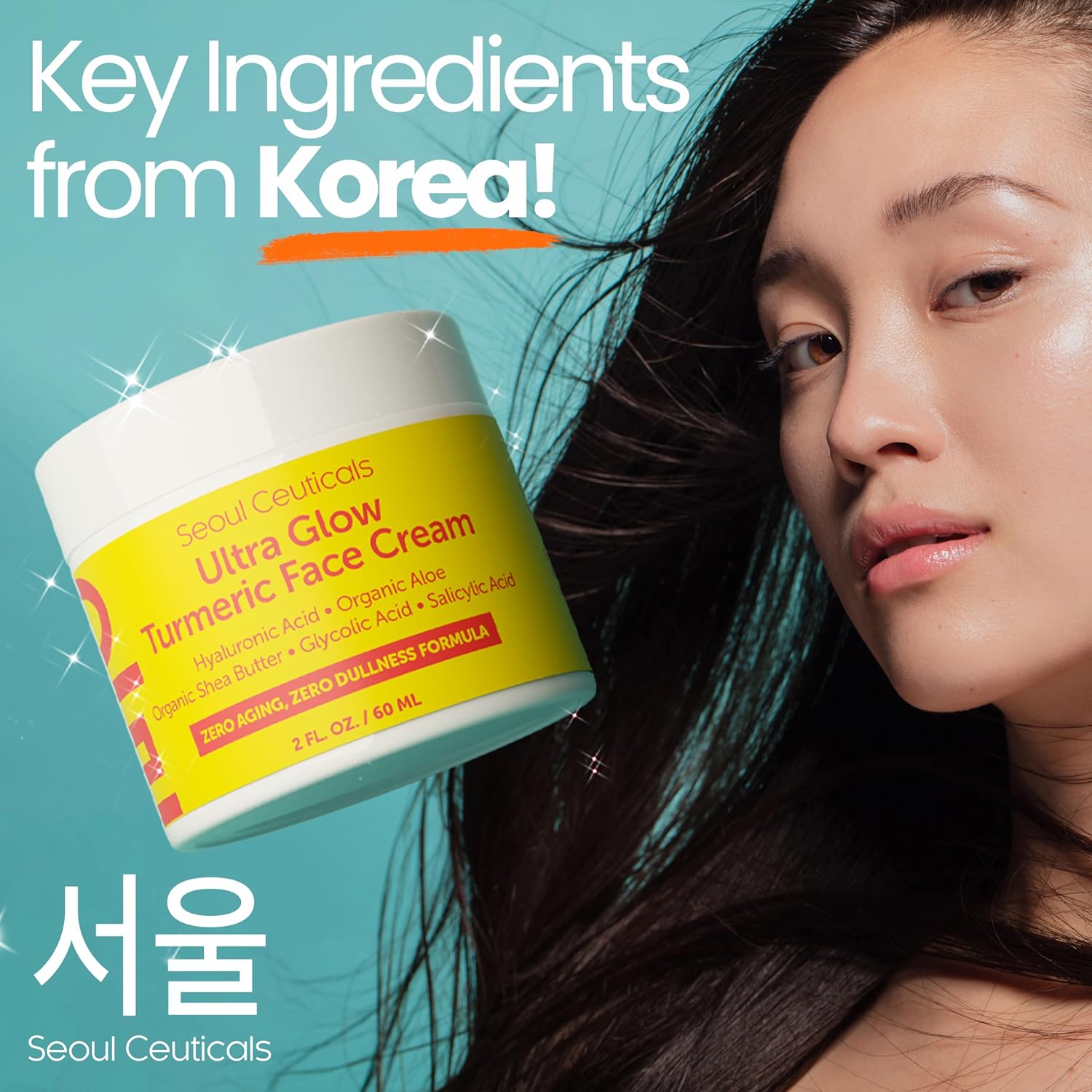Seoulceuticals Korean Skin Care Turmeric Cream – Face Moisturizer For Dull Dry Skin - Korean Skincare K Beauty For Glass Skin 2Oz : Beauty & Personal Care