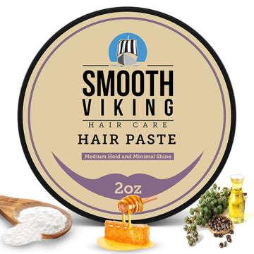 Hair Cream - Mens Hydrating Styling Hair Gel For Matte Finish & Medium Hold (2 Ounces) For Men Everyday Use