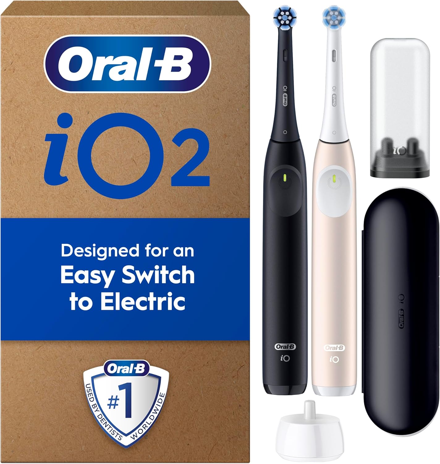 Oral-B Pro Series 3 Blue Electric Toothbrush, 1 Toothbrush Head, 1 Travel Case, Designed By Braun