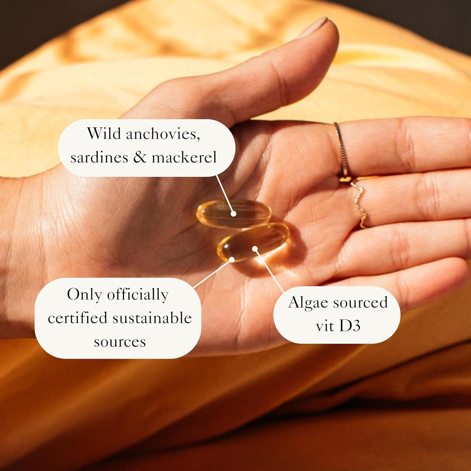 Bare Biology Rise & Shine Omega 3 Fish Oil + Vitamin D3 – High Strengt