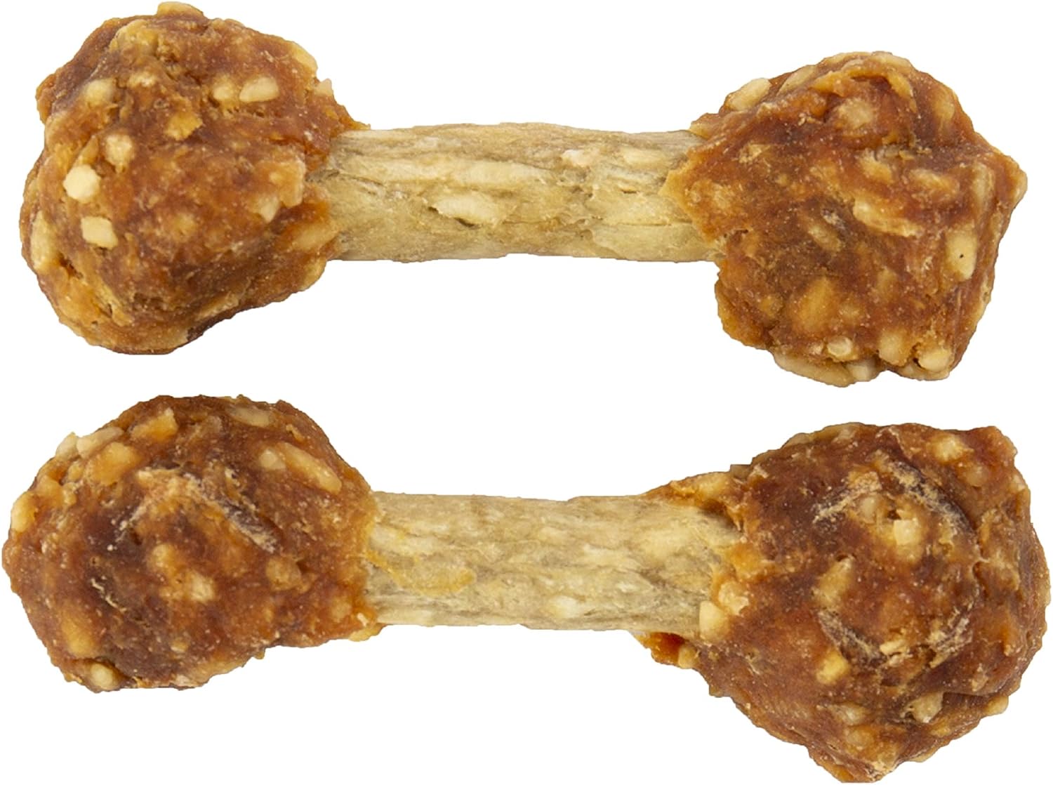 Good'n'Fun Good ’n’ Fun Chicken Flavored Dumbbells 4 Ounces, Rawhide Snacks for Small Dogs : Sports & Outdoors