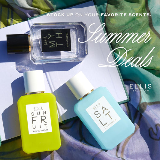 Ellis Brooklyn Salt Body Oil - Scented Body Oils For Women, Ylang Ylang, Violet Leaves & Sandalwood Fragrance Oil For Women, 3.2 Fl Oz