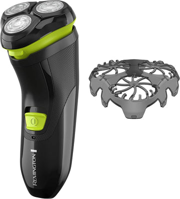 Remington Ultrastyle Rechargeable Rotary Shaver, Pr1320, Black/Neon Green