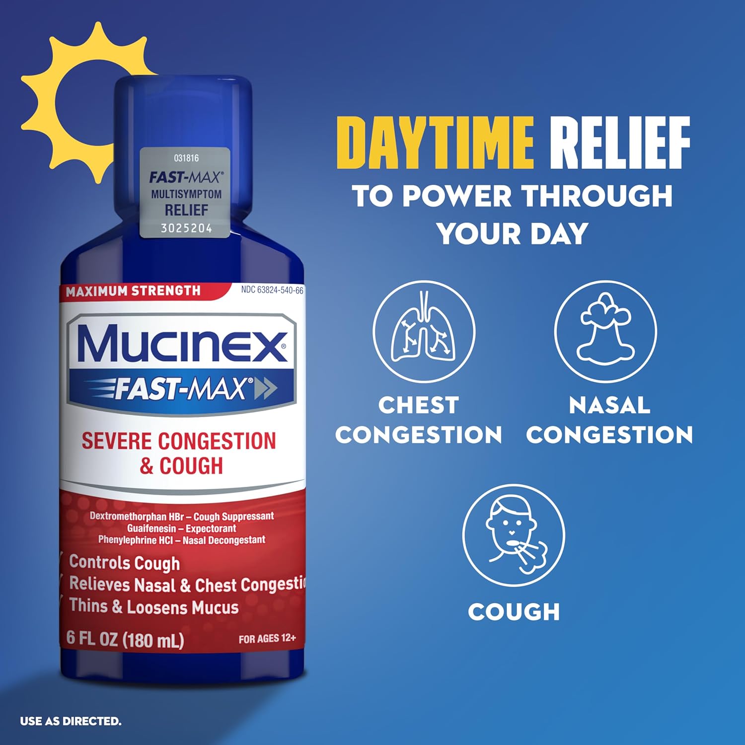 Buy Mucinex Fast-Max & Nightshift Combo Pack - Max Strength Cough & Cold Medicines For Mucus Relief, Chest Congestion, Nasal Congestion, Sinus Congestion, Sinus Pressure, Cough Symptom Relief (2X 6 Fl Oz) On  Free Shipping On Qualified Orders