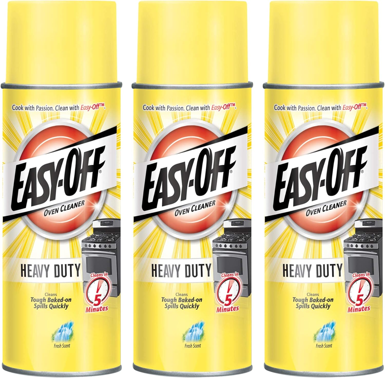 Easy Off Oven Cleaner 14.5oz Aerosol Can (Pack of 3)