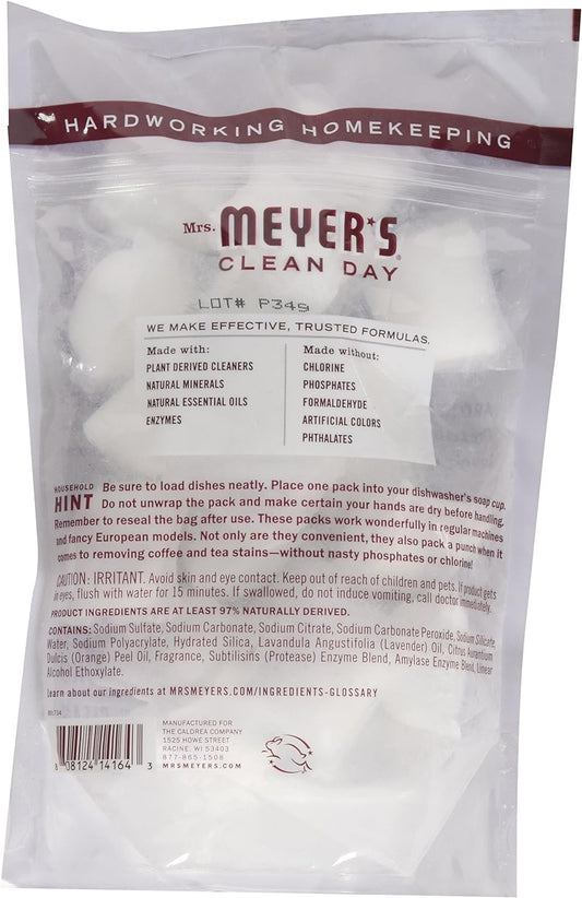 Mrs Meyers Clean Day Automatic Dish , 20 Count per Pack, 12.7 Oz