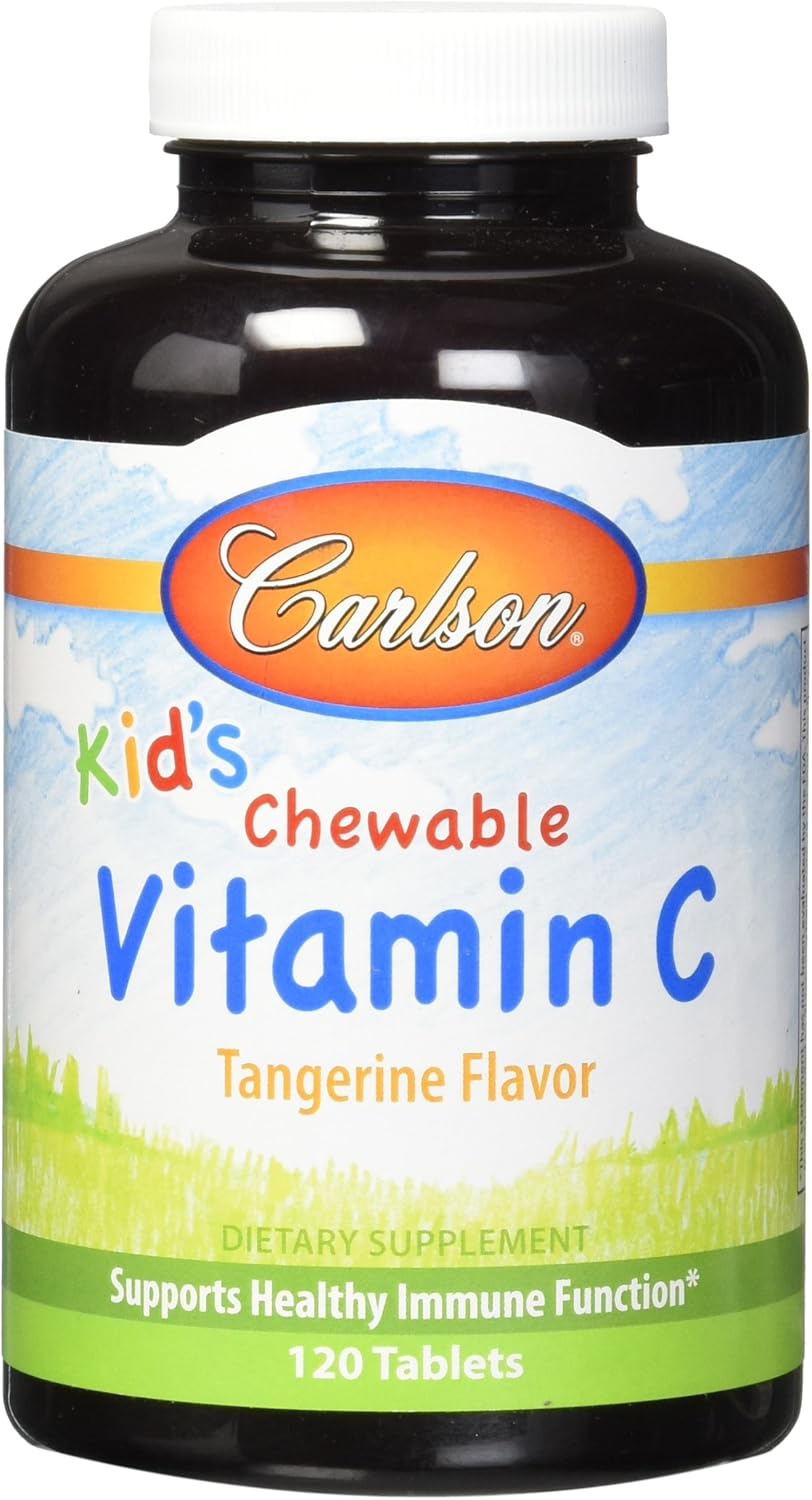 Carlson Labs Carlson For Kids Chewable Vitamin C, 250Mg, 120 Tablets