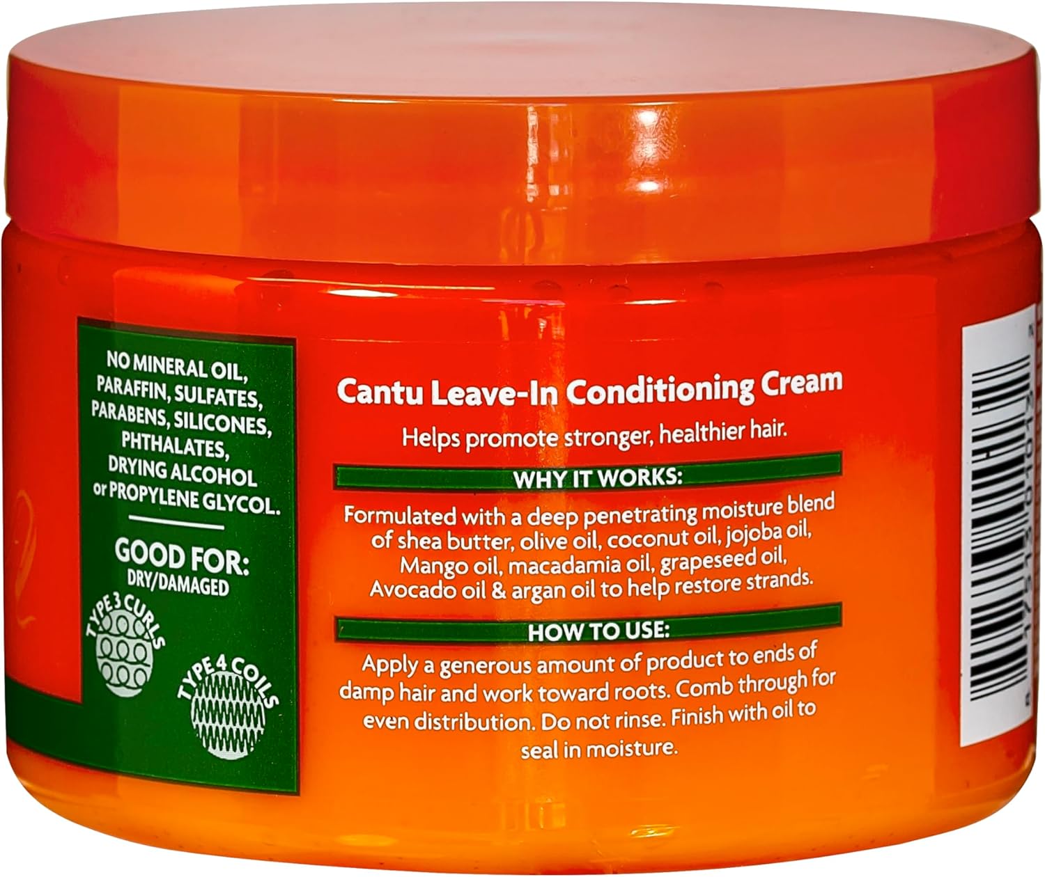 Cantu Natural Leave-In Conditioning Cream 340G