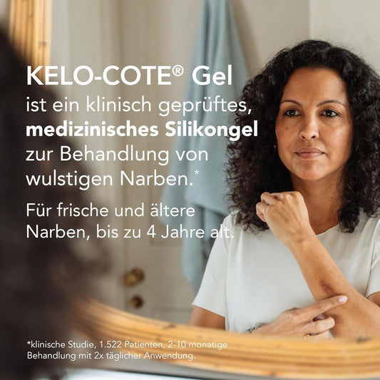 Kelo-Cote Silicone Scar Gel For Surgical Scars, Raised, Bulging Scars Such As Hypertrophic Scars And Keloids, Burns, Injuries, Cesarean Sections, 60G