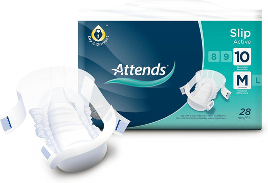 M10 Active Slip Taped Incontinence Pads Pack 28