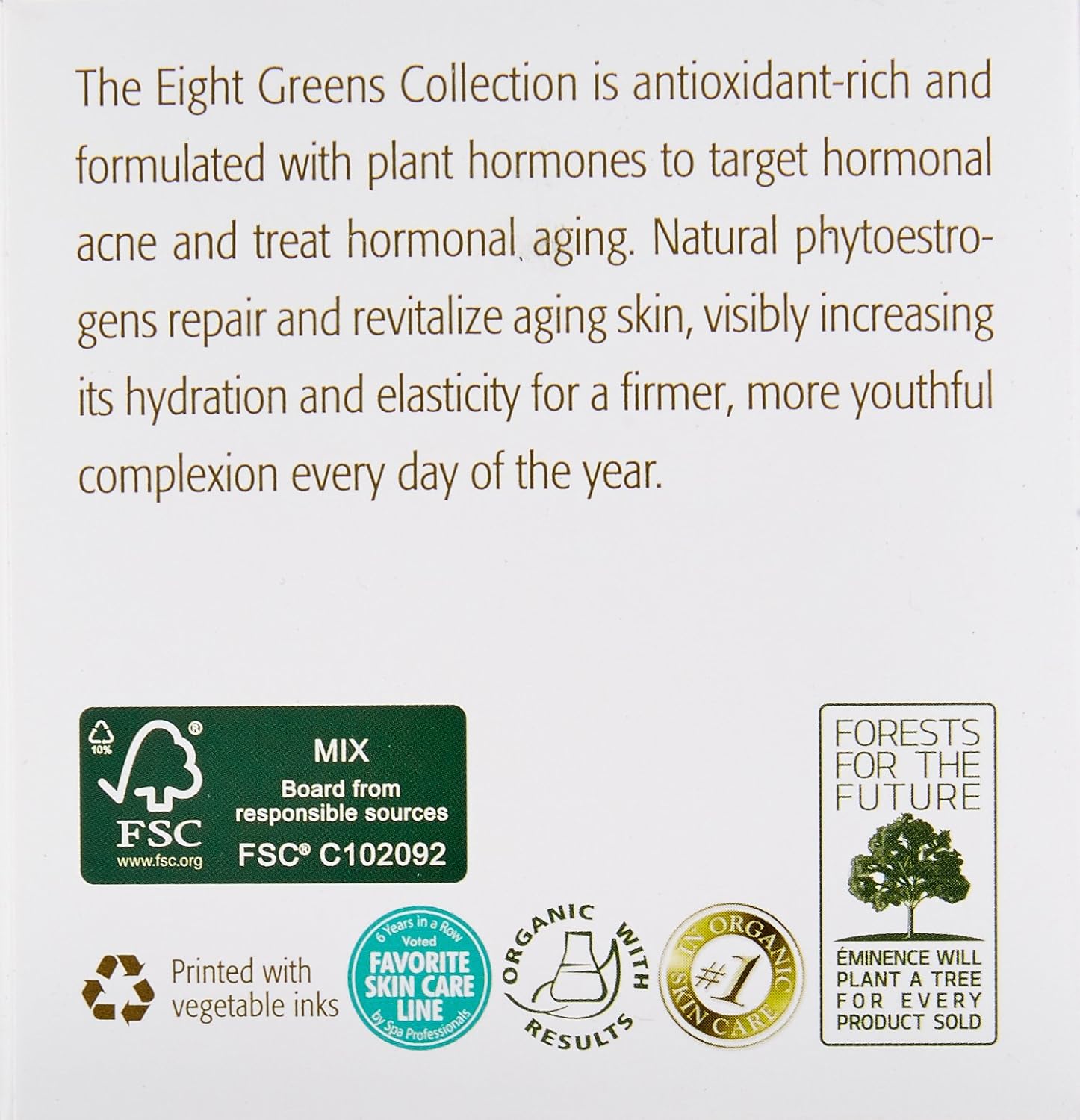Eminence Eight Greens Hot Phyto Masque, 2 Ounce : Beauty & Personal Care