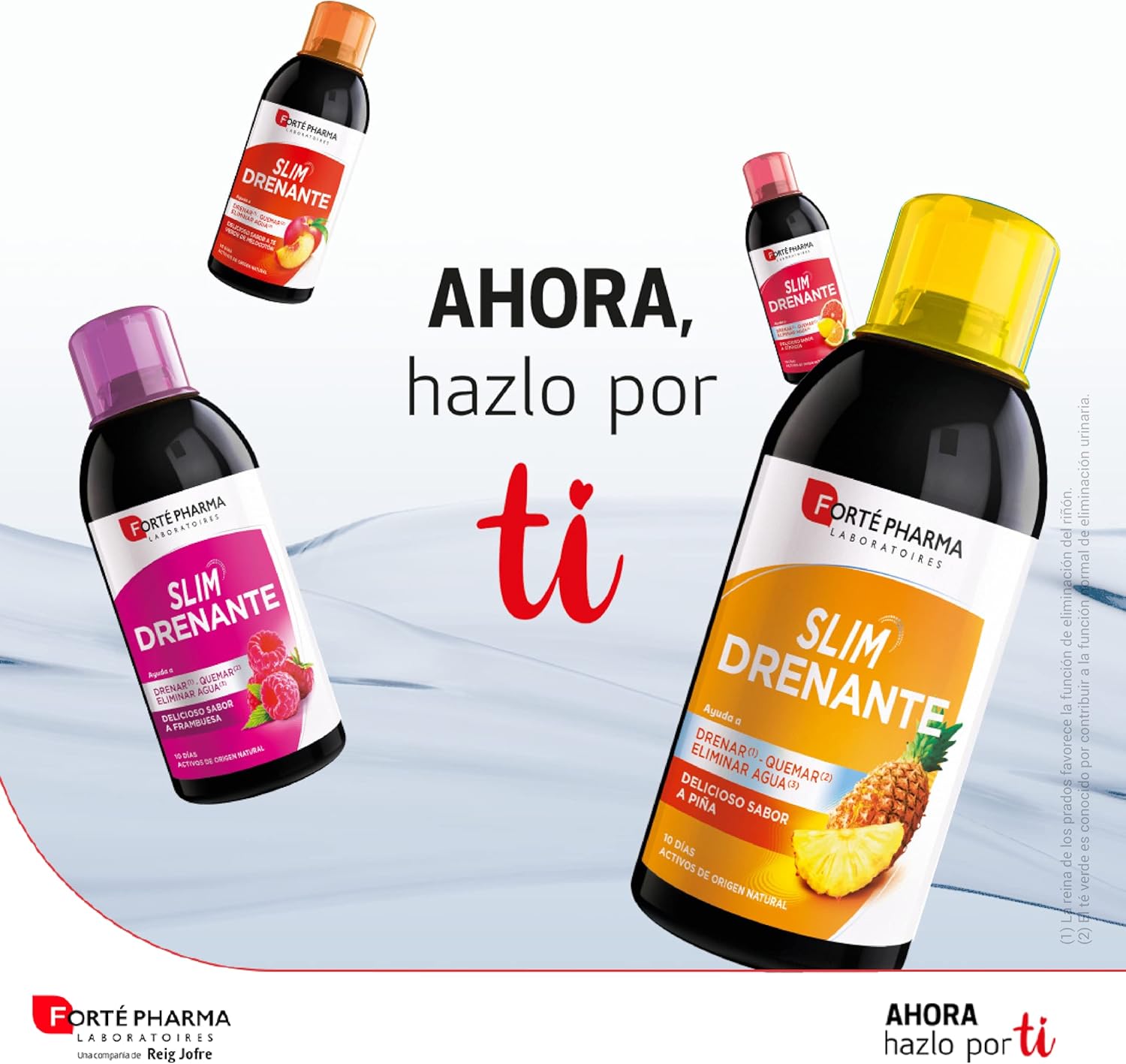 Forté Pharma Turboslim Drenante Sabor Frambuesa - 500Ml