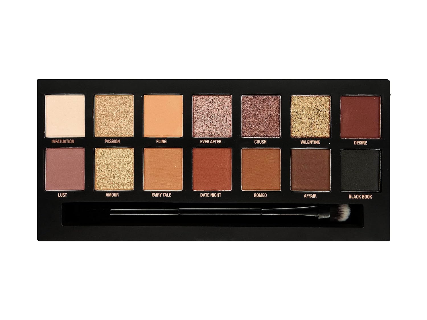 W7 Romanced Eyeshadow Palette - 12 Natural, Pink Nude Colors - Flawless Long-Lasting Makeup : Beauty & Personal Care